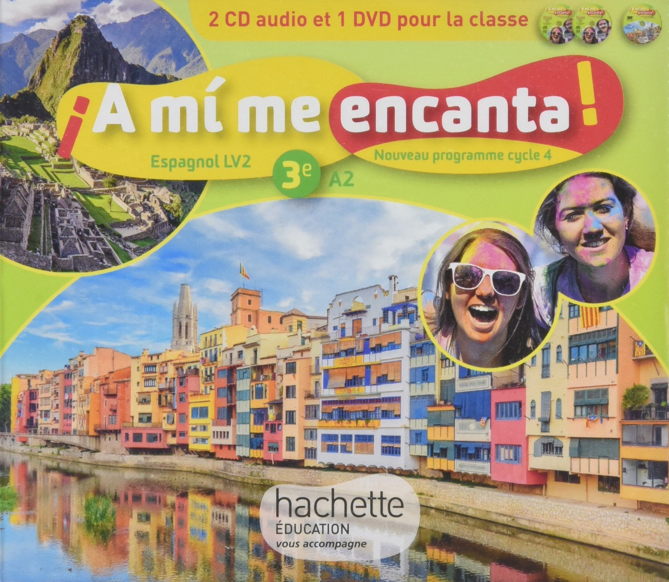 A mi me encanta espagnol cycle 4 / 3e LV2 - Coffret CD/DVD classe - éd. 2017: enregistrements audio et vidéo Study Guides