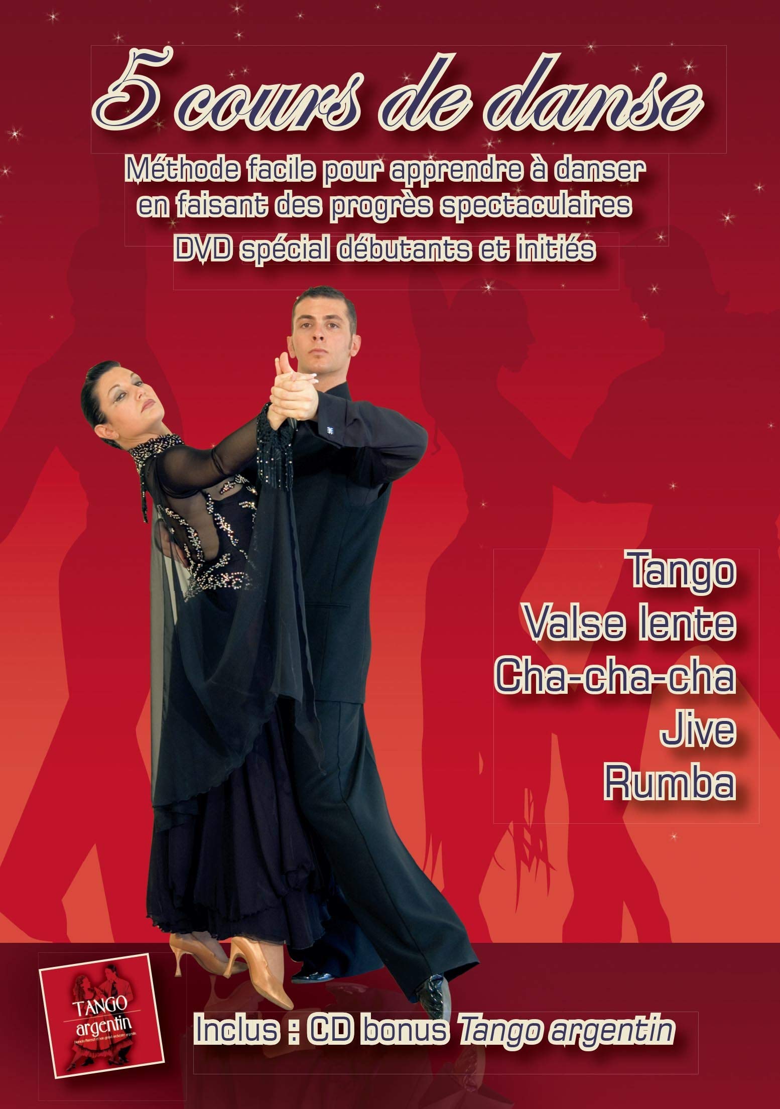 Coffret 5 Cours de Danses : Valse Lente + Tango + Rumba + + Jive cha dvd