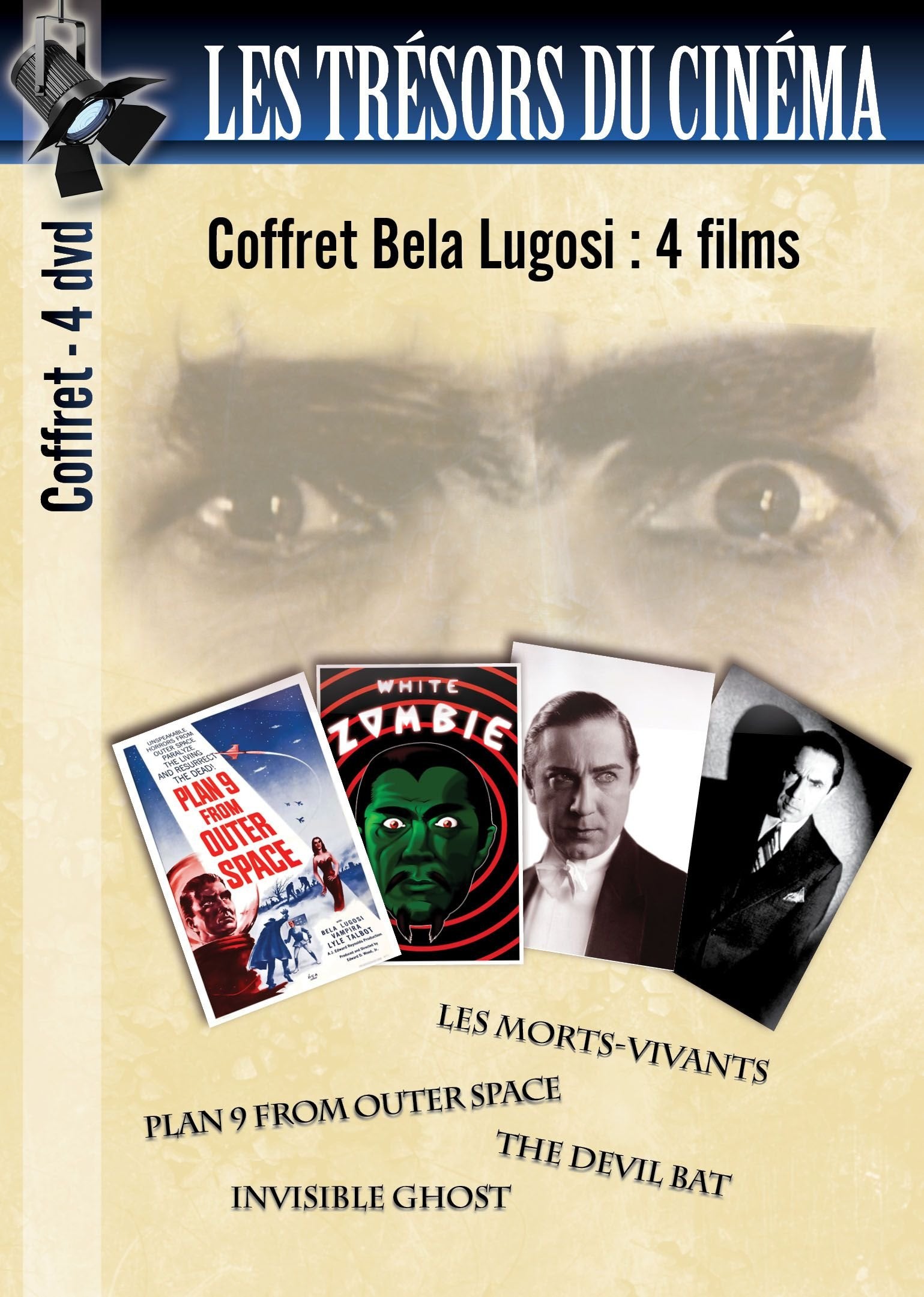 Coffret Bela Lugosi : Plan 9 from Outer Space Les Morts-Vivants The Devil Bat Invisible Ghost dvd