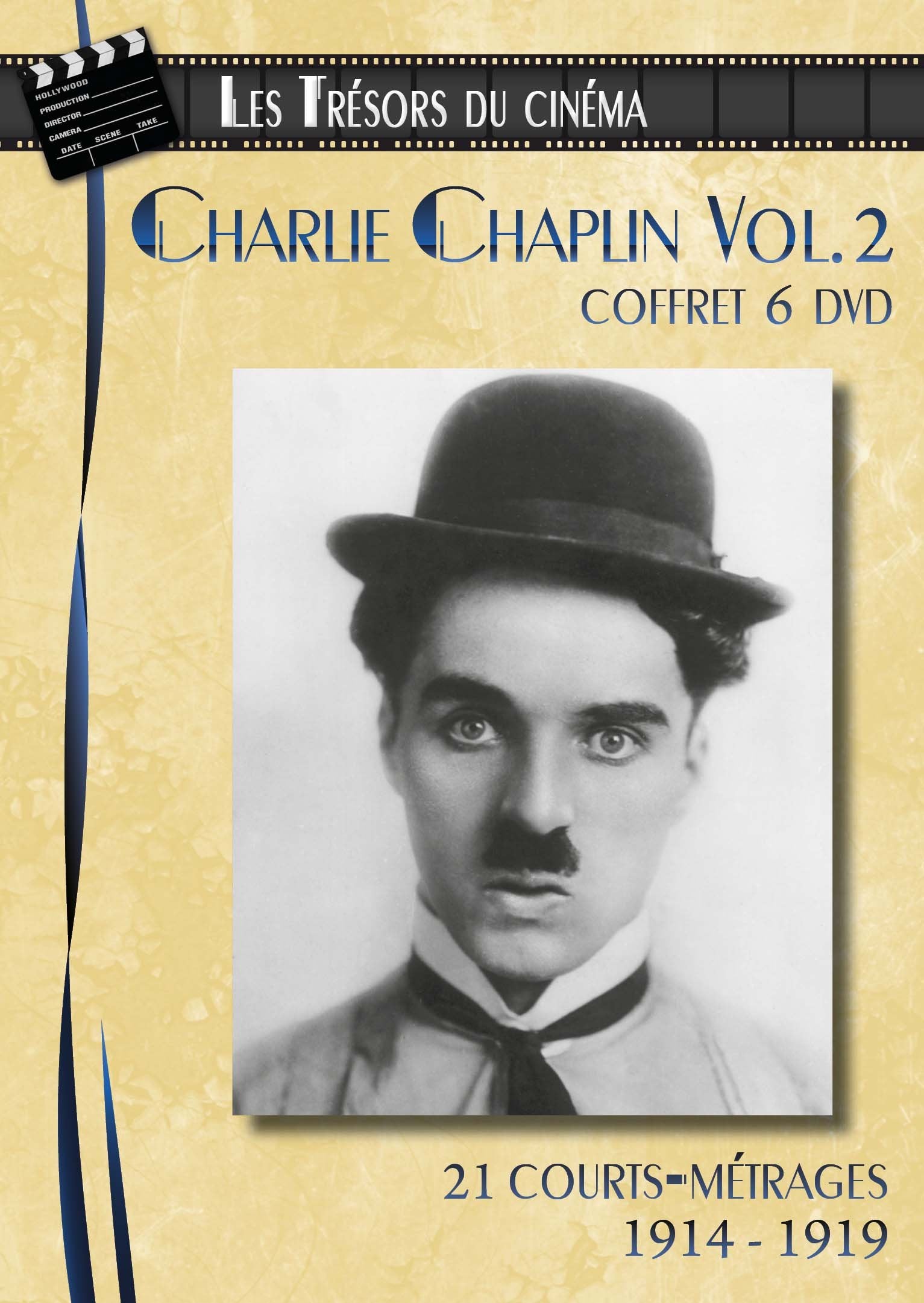 Coffret Charlie Chaplin : 21 Courts-métrages (1914-1919) dvd