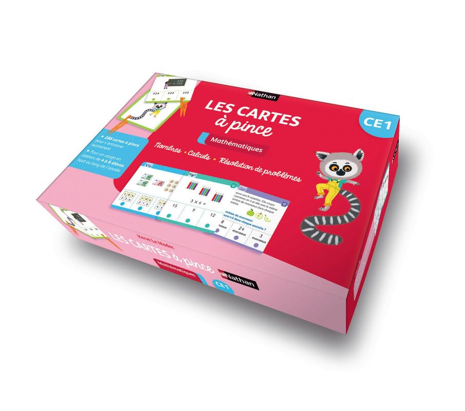 Les cartes à pince - Mathématiques CE1 book