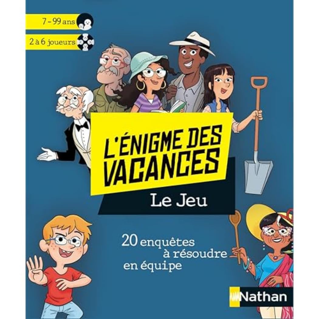 Jeu : 20 enquête à résoudre en équipe - L'Énigme des vacances - De 7 à 99 ans Study Guides