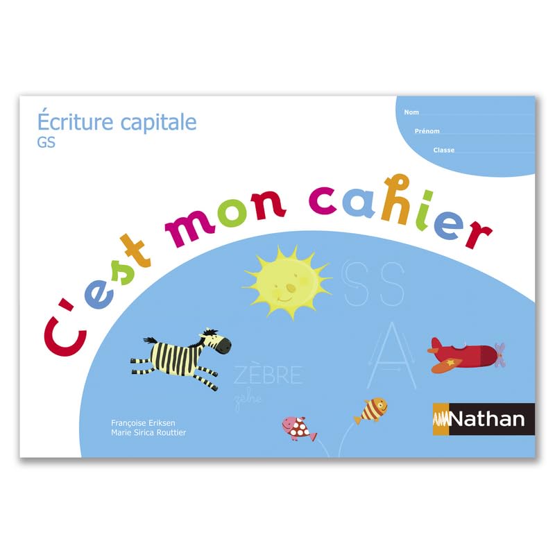 C'est mon cahier - Écriture capitale - Lot de 10 exemplaires Learning & Reference