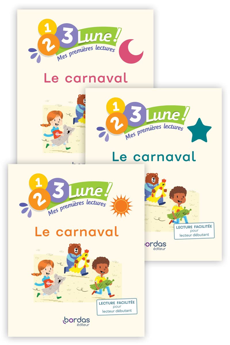 1.2.3 Lune ! Mes premières lectures - Le carnaval (pack 3 niveaux) book
