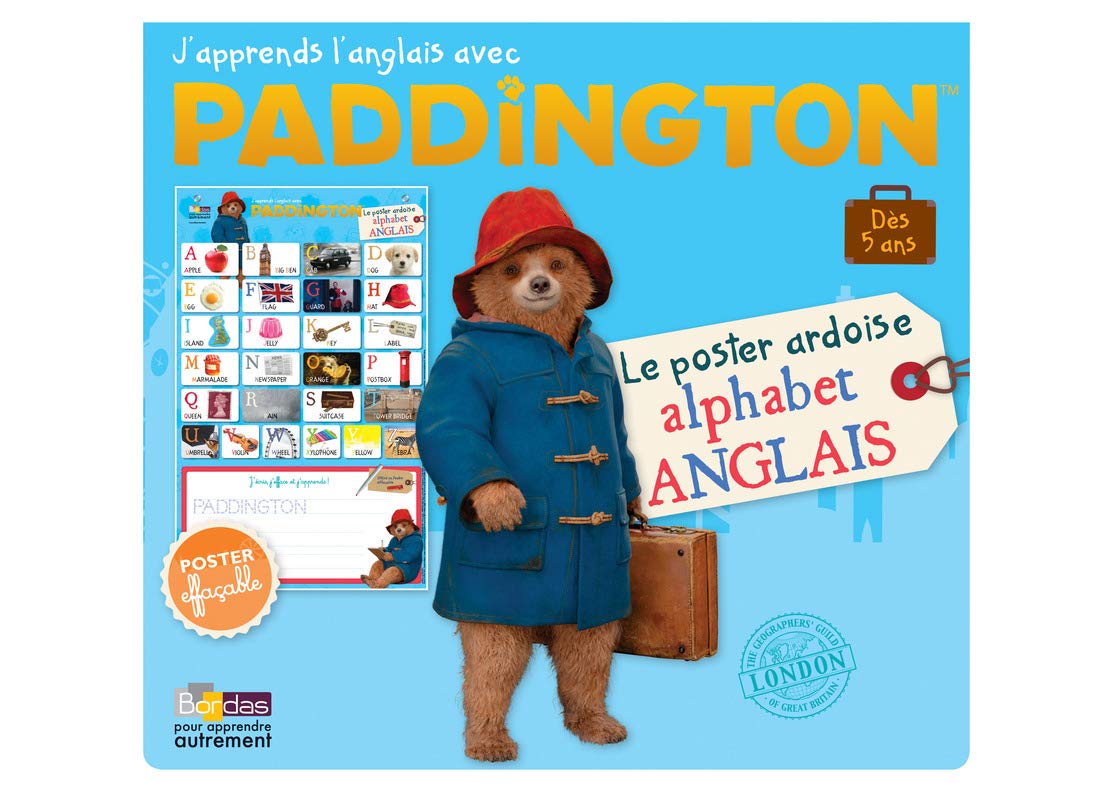 Paddington - Le poster ardoise alphabet anglais - Dès 5 ans book