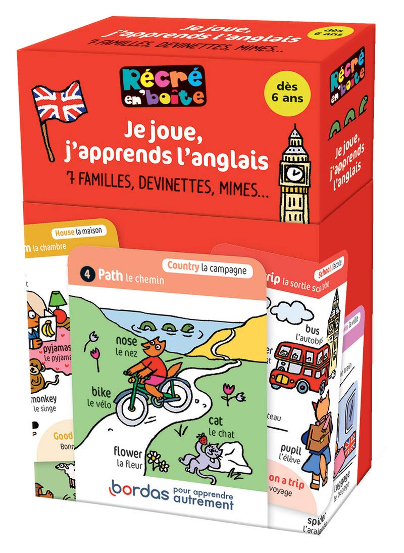 Récré en Boîte - Je joue, j'apprends l'anglais - dès 6 ans: Jeu de cartes Study Guides