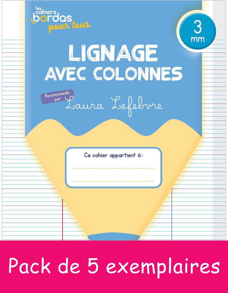 Lignage avec colonnes - 3 mm - Cycle 1 et CP - Pack de 5 exemplaires book