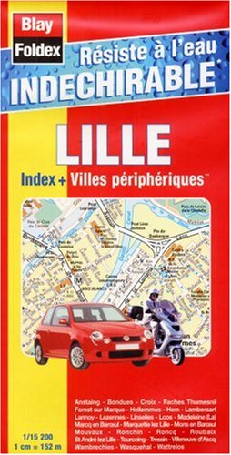 Carte routière : Lille et villes périphériques (avec un index et résistant à l'eau, indéchirable) Maps & Plans
