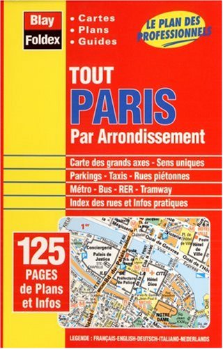 Atlas routiers : Tout Paris par arrondissement (format à spirales et légende en 5 langues) Maps & Plans