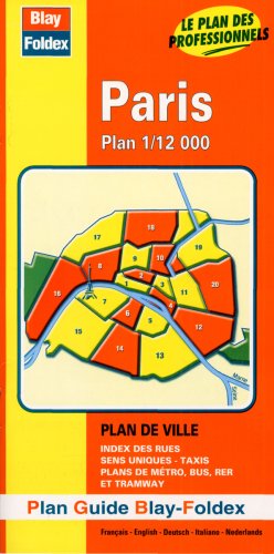 Plan de ville : Paris carte (avec un index) Maps & Plans