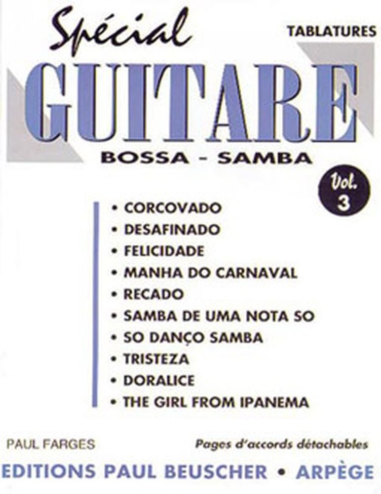 Partition : Special guitar n.3 Paul Farges book
