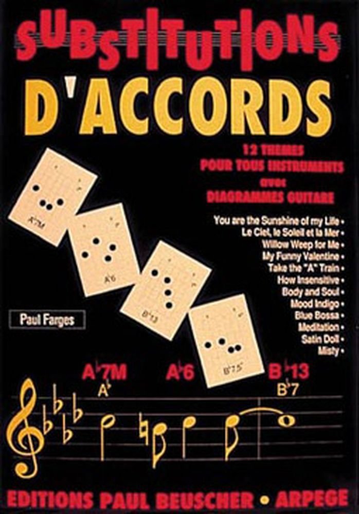 Partition : Substitutions d'accords Farges book