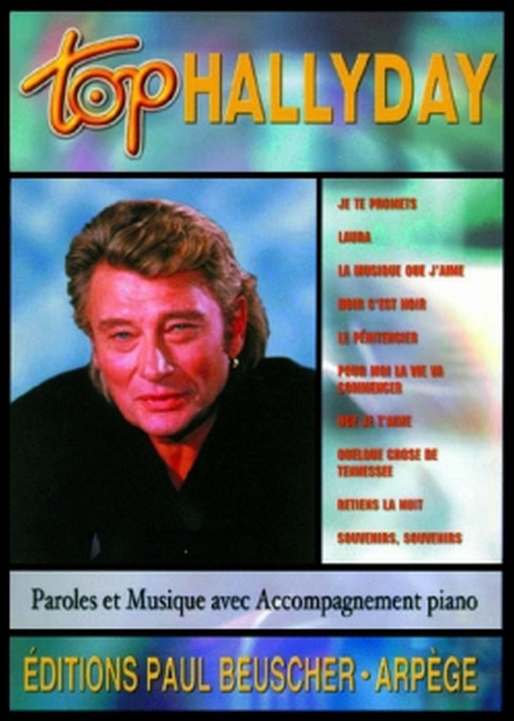TOP HALLYDAY --- CHANT, GUITARE OU PIANO Sheet Music