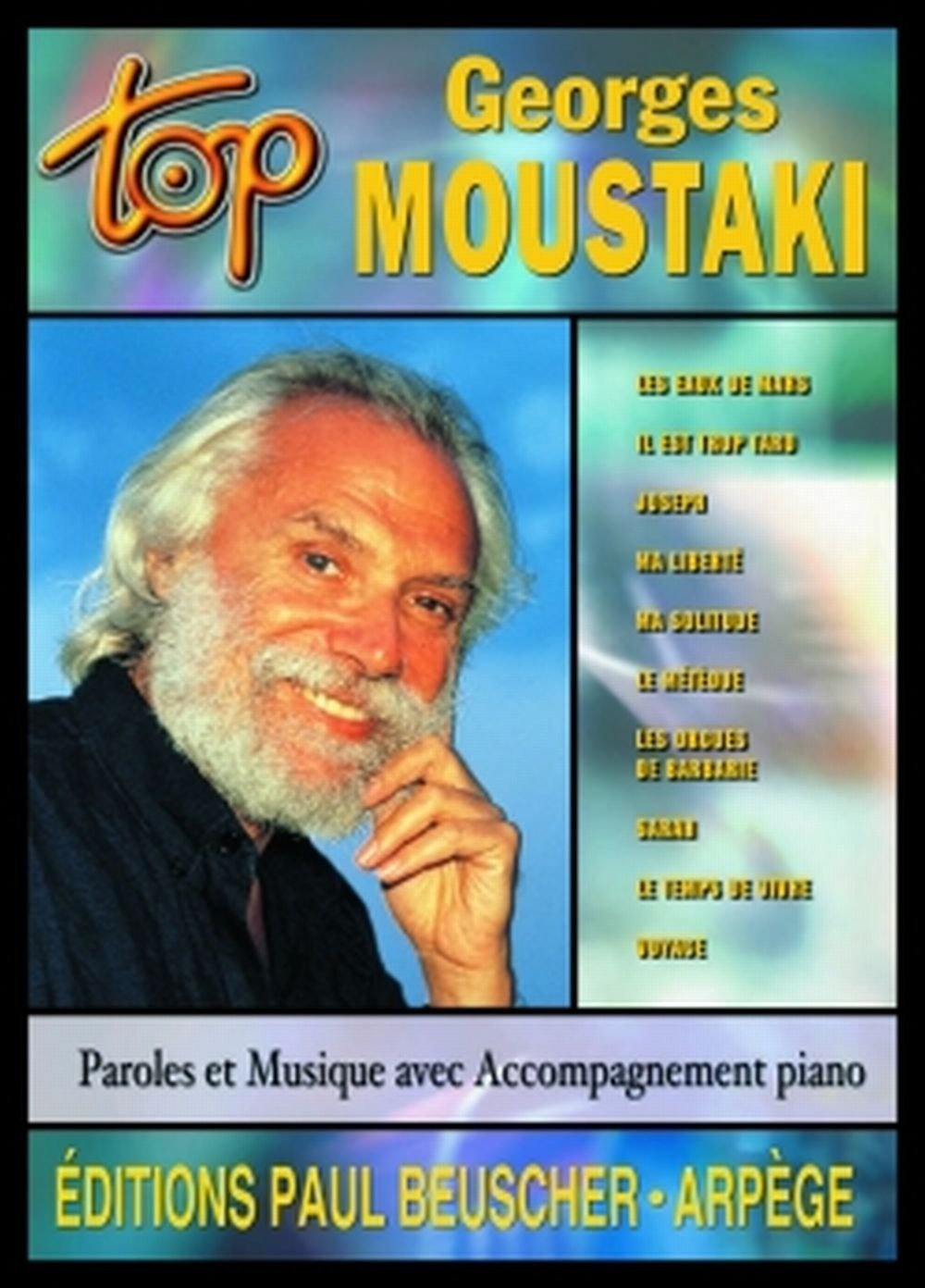 TOP MOUSTAKI --- CHANT, GUITARE OU PIANO Sheet Music