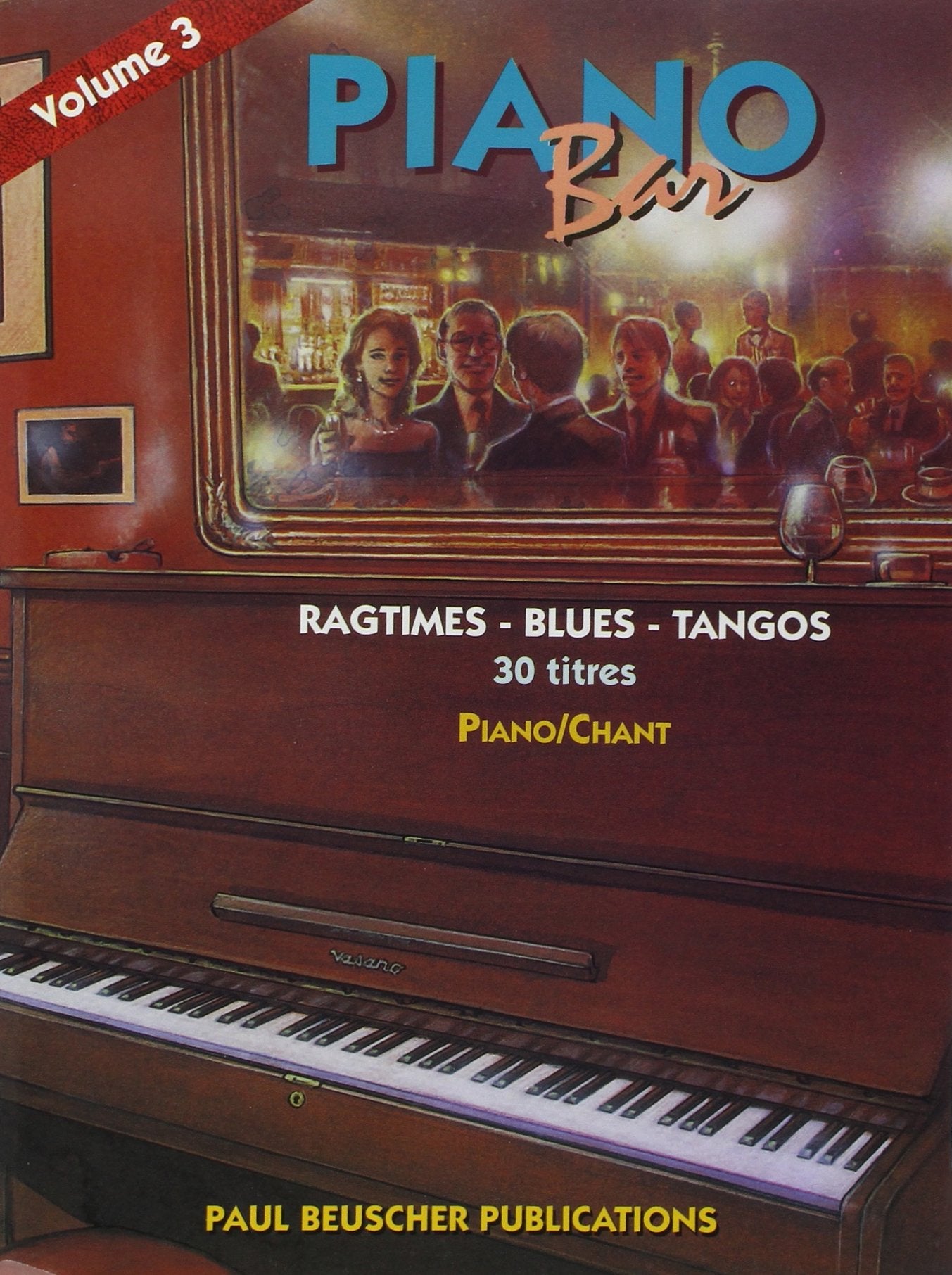 Partition : Piano bar vol.3 ragtimes, blues, tangos book