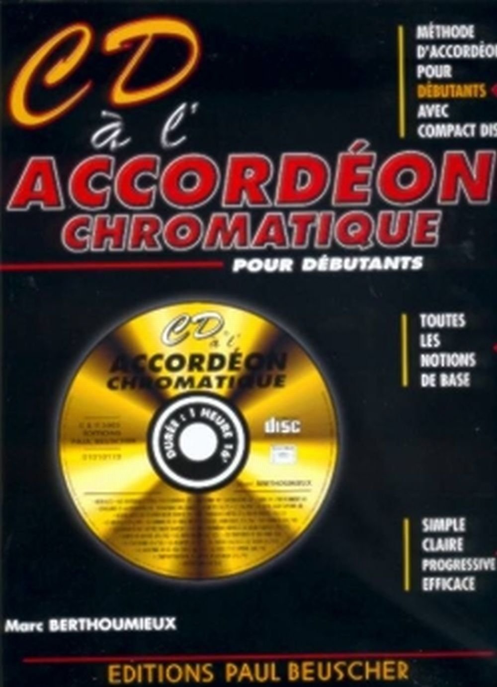 Partition : CD a l'accordeon chromatique M. Berthoumieux book