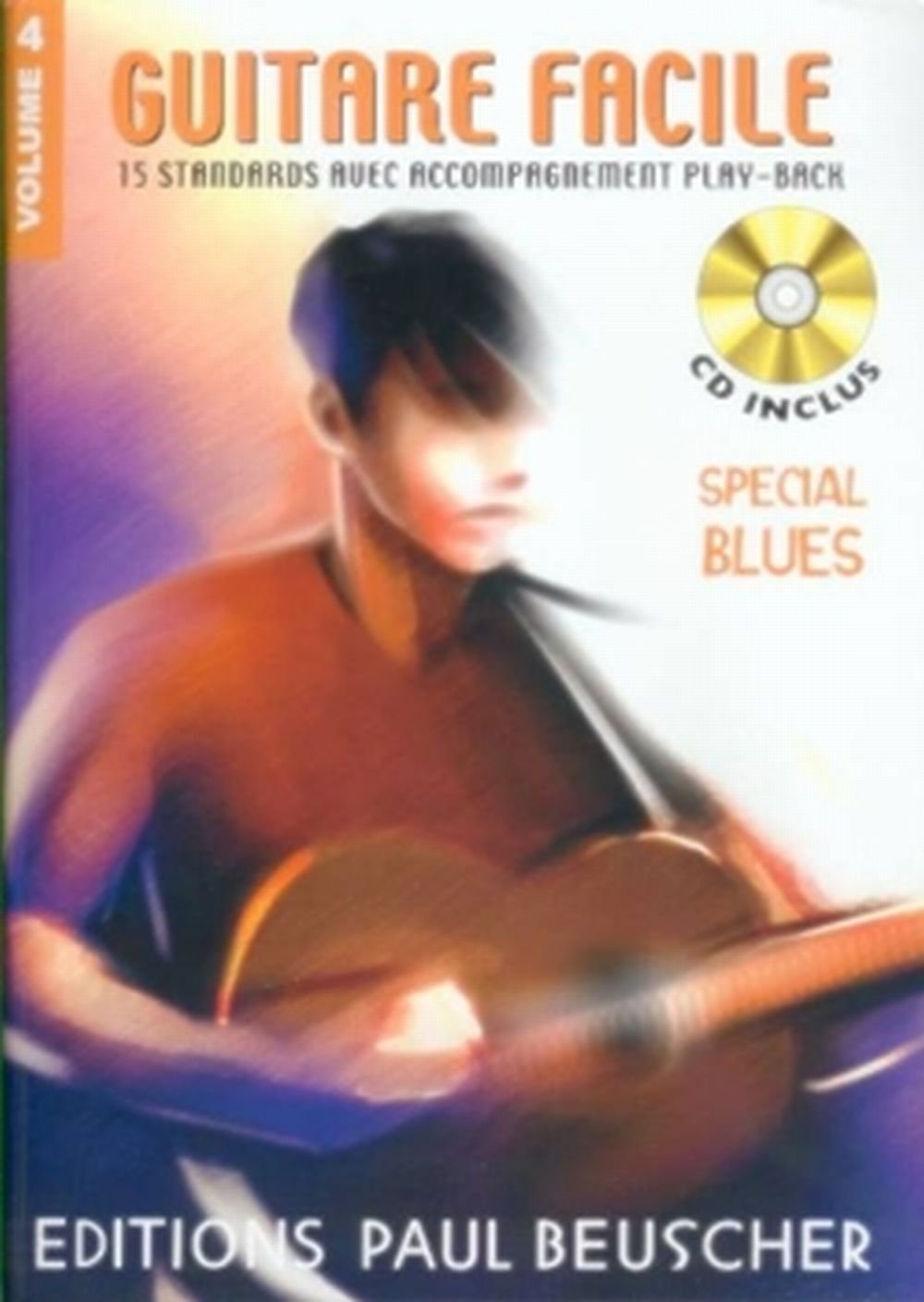 Partition : Guitare facile vol 4 + CD spécial blues book