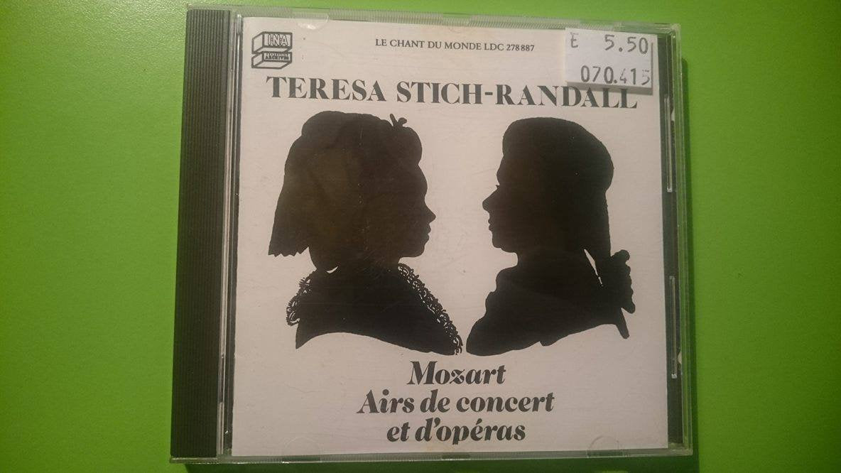 Mozart - Airs de concert et d'opéras cd