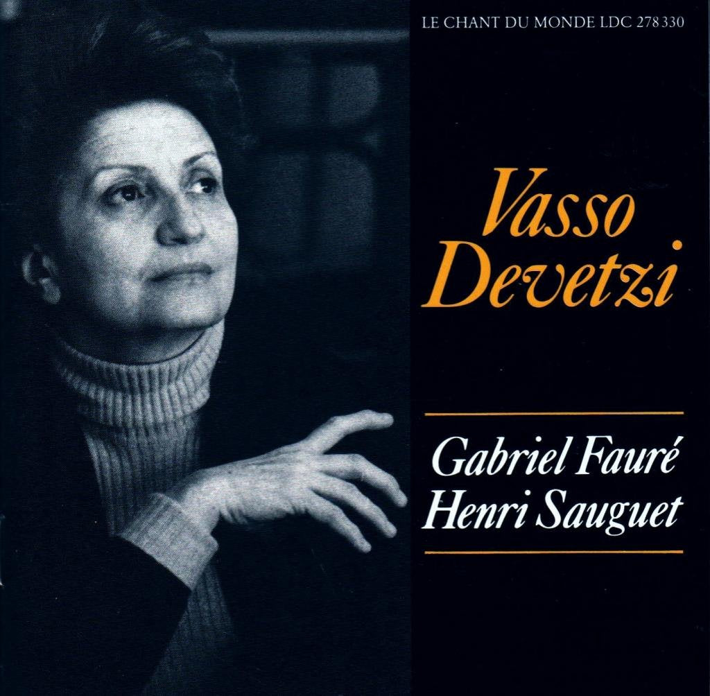 Vasso Devetzi : récital piano Fauré / Sauguet cd