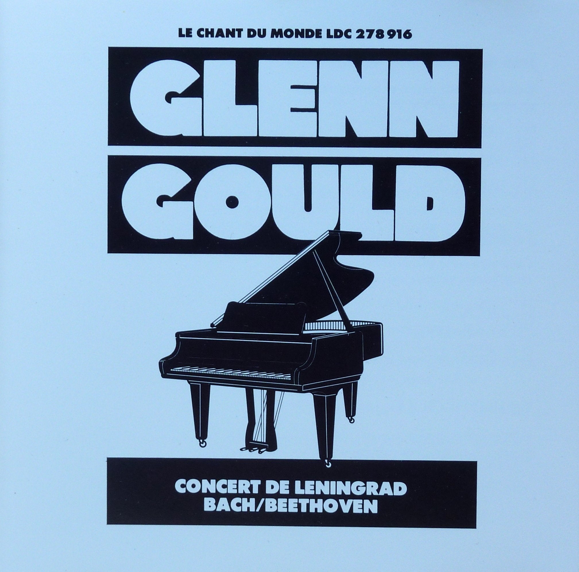GLENN GOULD LIVE FROM LENINGRAD 1957 - Beethoven Piano Concerto No. 2 & Bach Concerto for harpsichord, strings & continuo No. 1 in D minor, BWV 1052 / MELODIYA cd