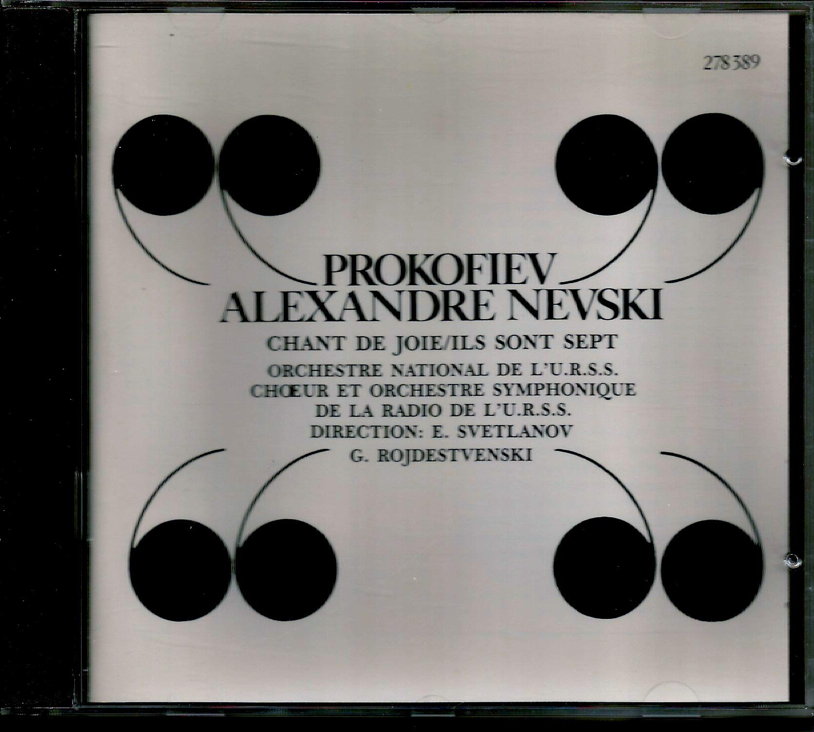 Prokofiev : Alexandre Nevski . Chant de joie . Ils sont sept cd