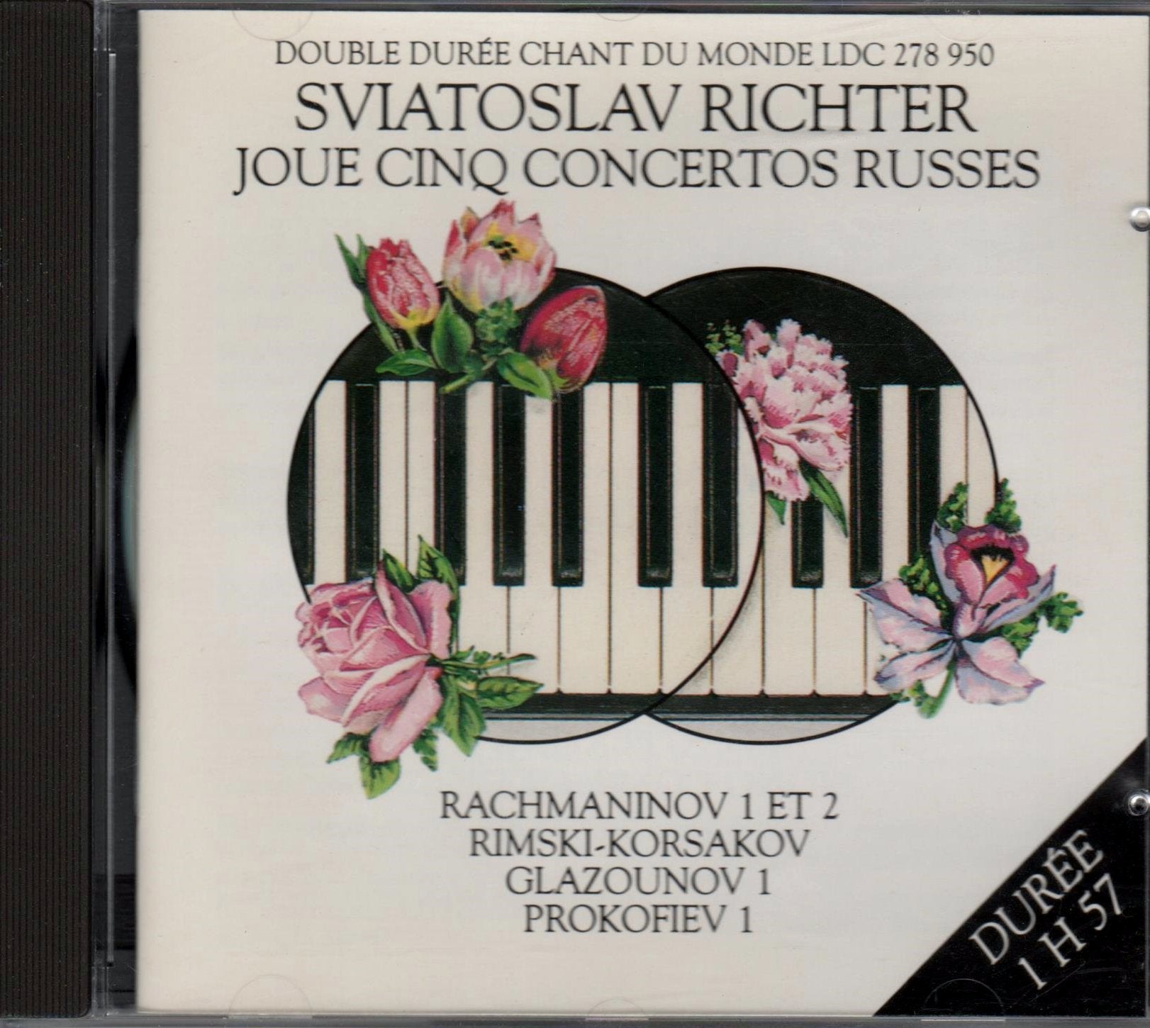 SVIATOSLAV RICHTER JOUE CINQ CONCERTOS RUSSES POUR PIANO. RACHMANINOV CONCERTOS POUR PIANO ET ORCHESTRE 1 & 2. PROKOFIEV CONCERTO 1. GLAZOUNOV CONCERTO 1. RIMSKY-KORSAKOV CONCERTO OP. 30. ENREGISTREMENTS REALISES EN URSS ENTRE 1955 ET 1965. Music