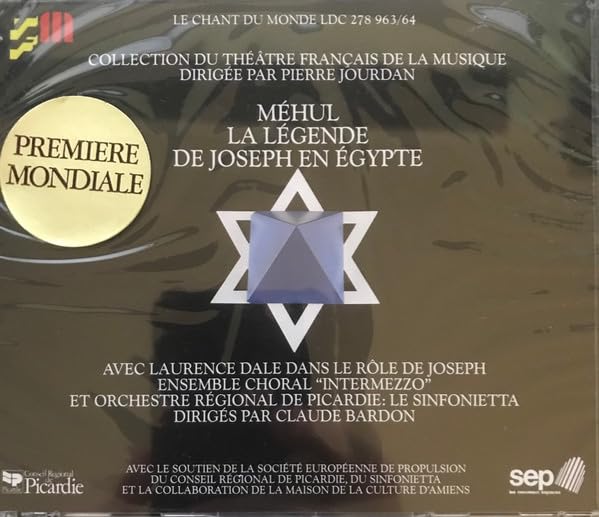 Mehul: Le Chant Du Monde: The Legend of Joseph in Egypt cd
