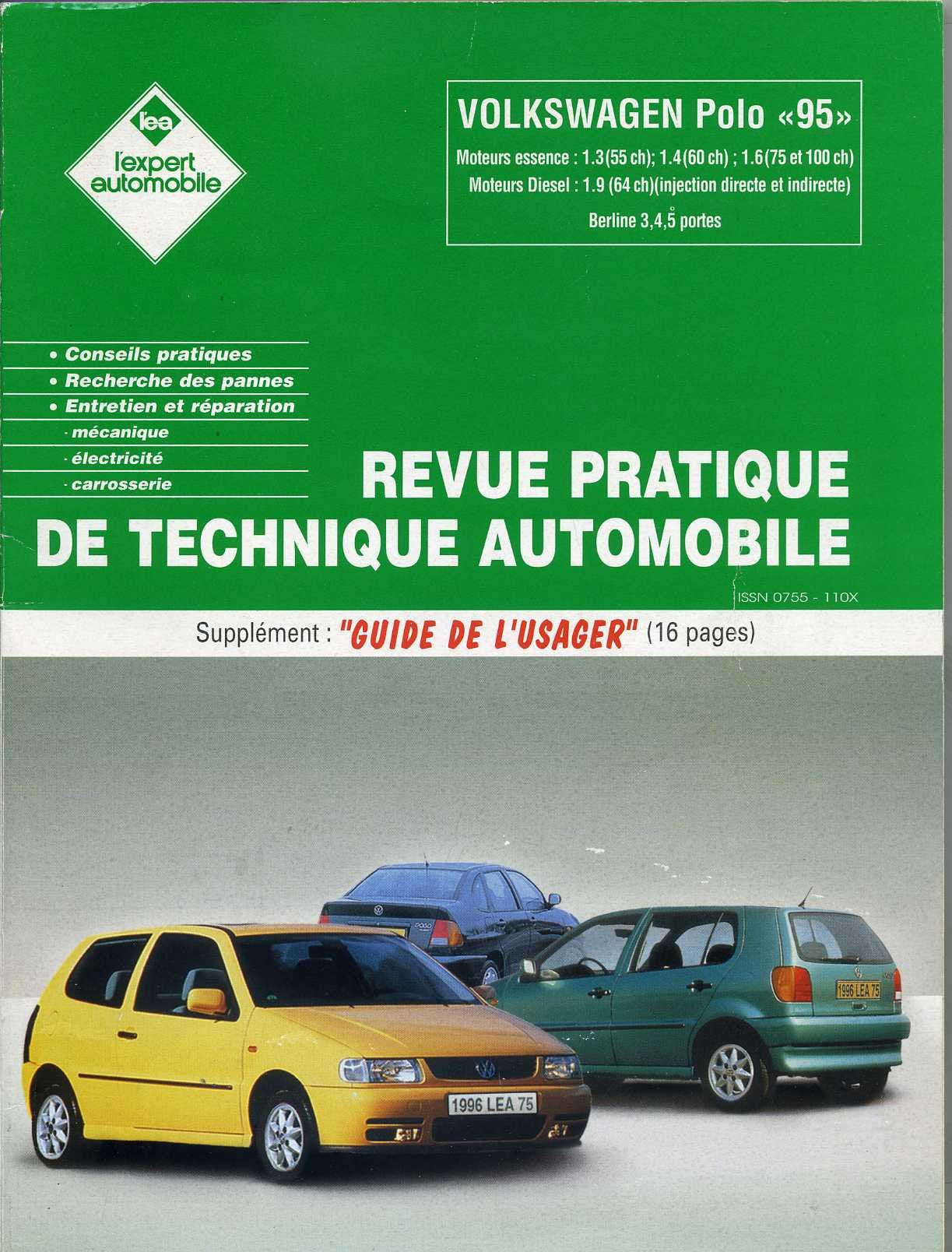 Revue pratique de technique automobile : Volkswagen Polo "95" book