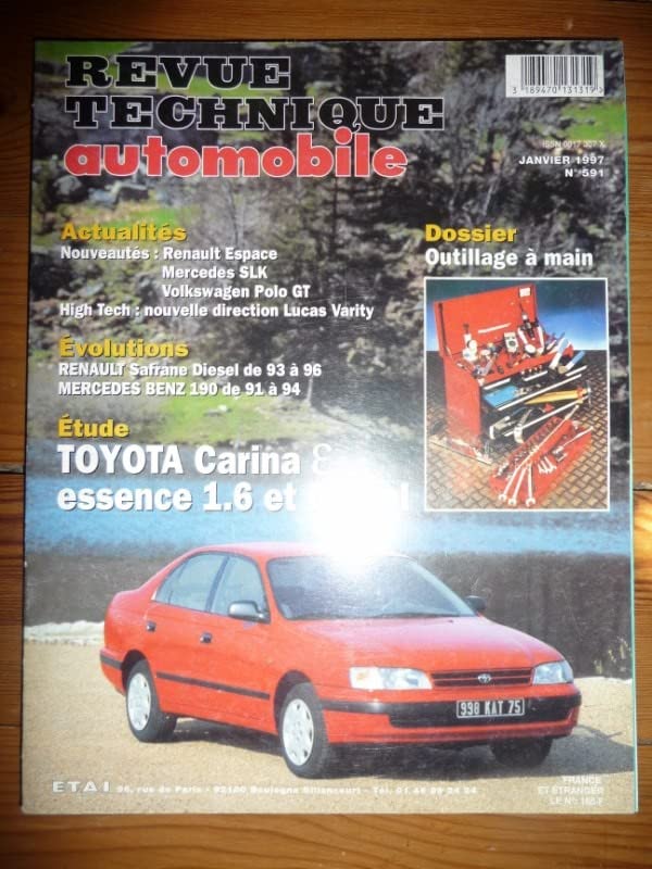RTA n° 591 Toyota Carina Epsilon, essence et diesel Books