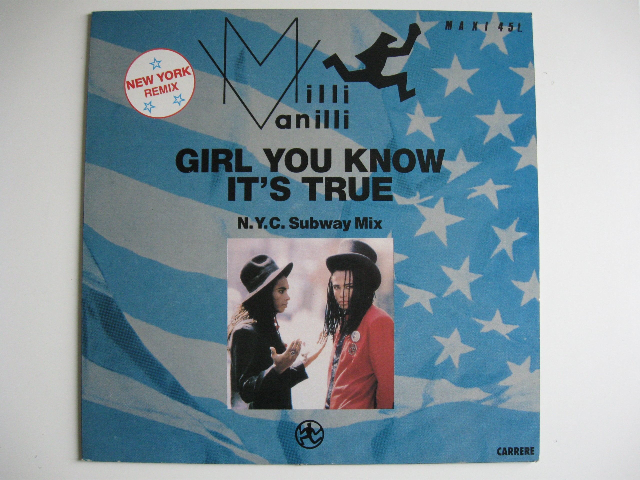 Milli Vanilli 12'' Girl You Know It's True - France cd