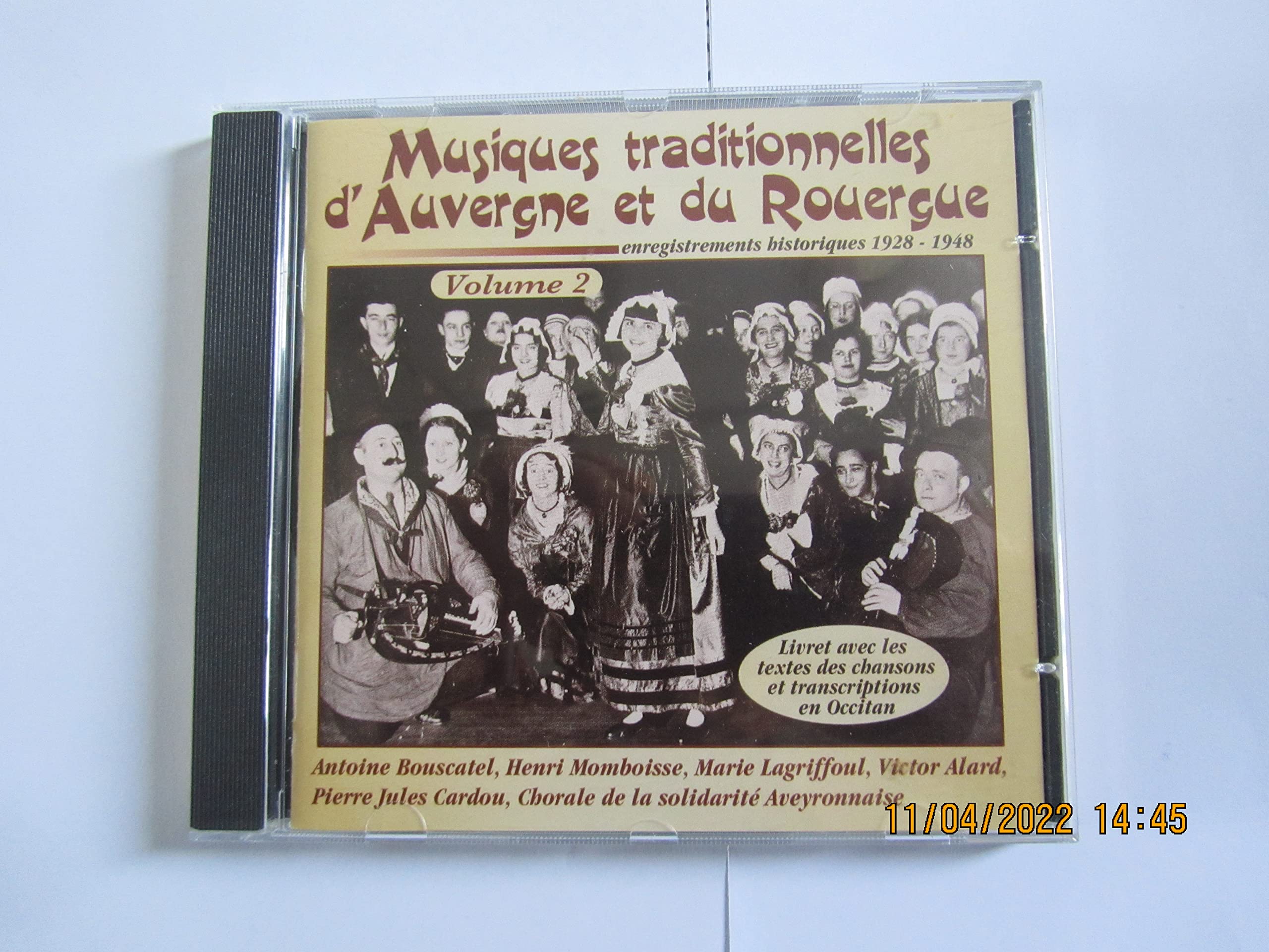 MUSIQUES TRADITIONNELLES D'AUVERGNE ET DU ROUERGUE - VOL 2 cd