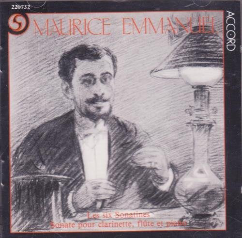Emmanuel: 6 Sonatines Pour Piano - Sonate Pour Clarinette Flute Et Piano cd