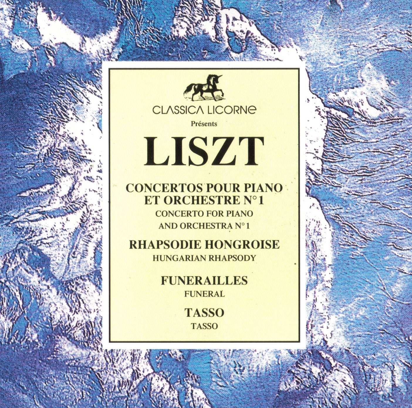 Liszt Cd Concertos Pour Piano Et Orchestre N°1 - Rapsodie Hongroise - Funéraille cd