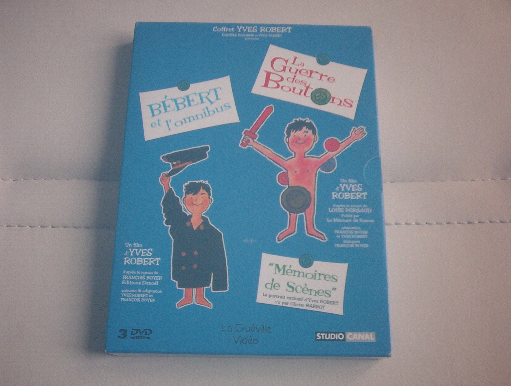 Coffret Yves Robert 3 DVD : La Guerre des boutons / Bébert et l'omnibus / Mémoire de scènes (Documentaire) Films