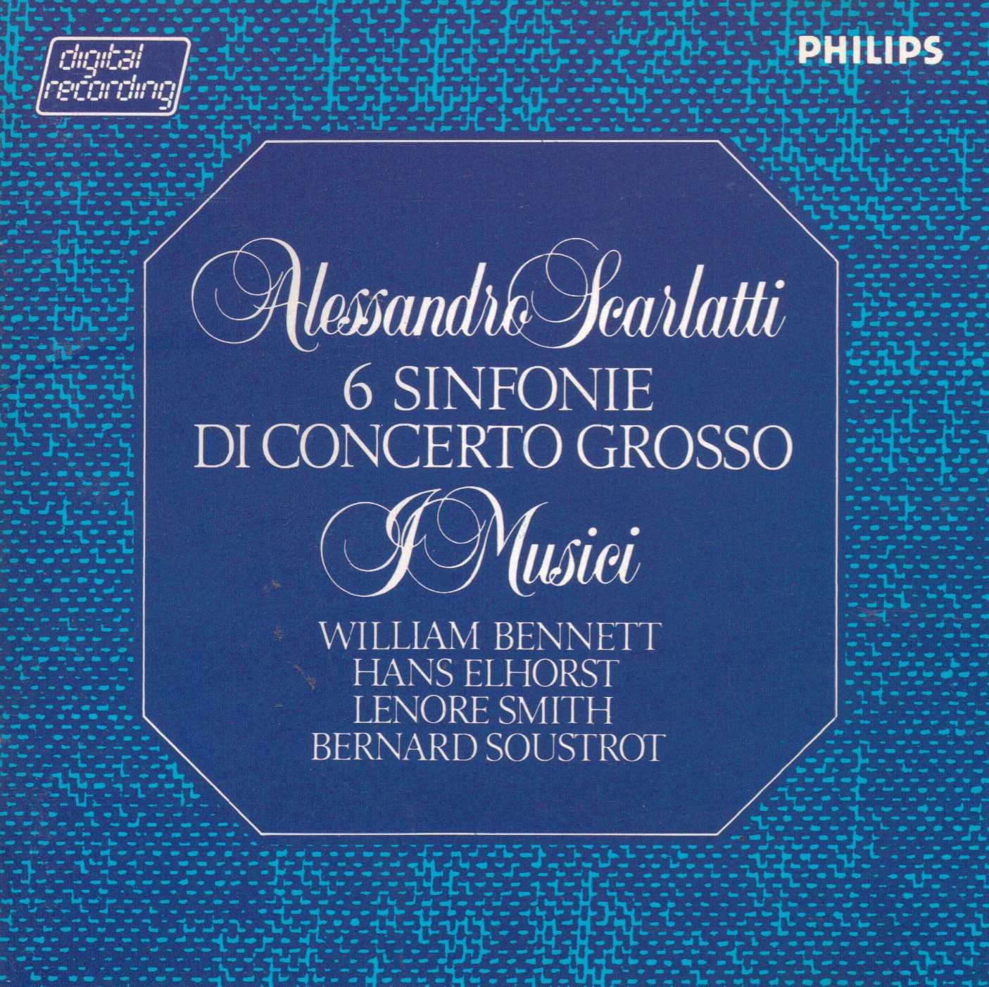 alessandro scarlatti 6 sinfonie di concerto grosso i musici cd