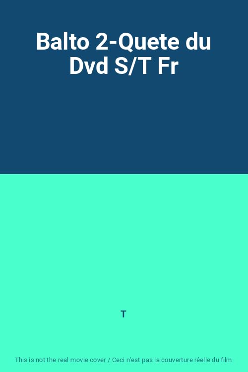 Product Image: Balto 2-Quete du Dvd S/T Fr