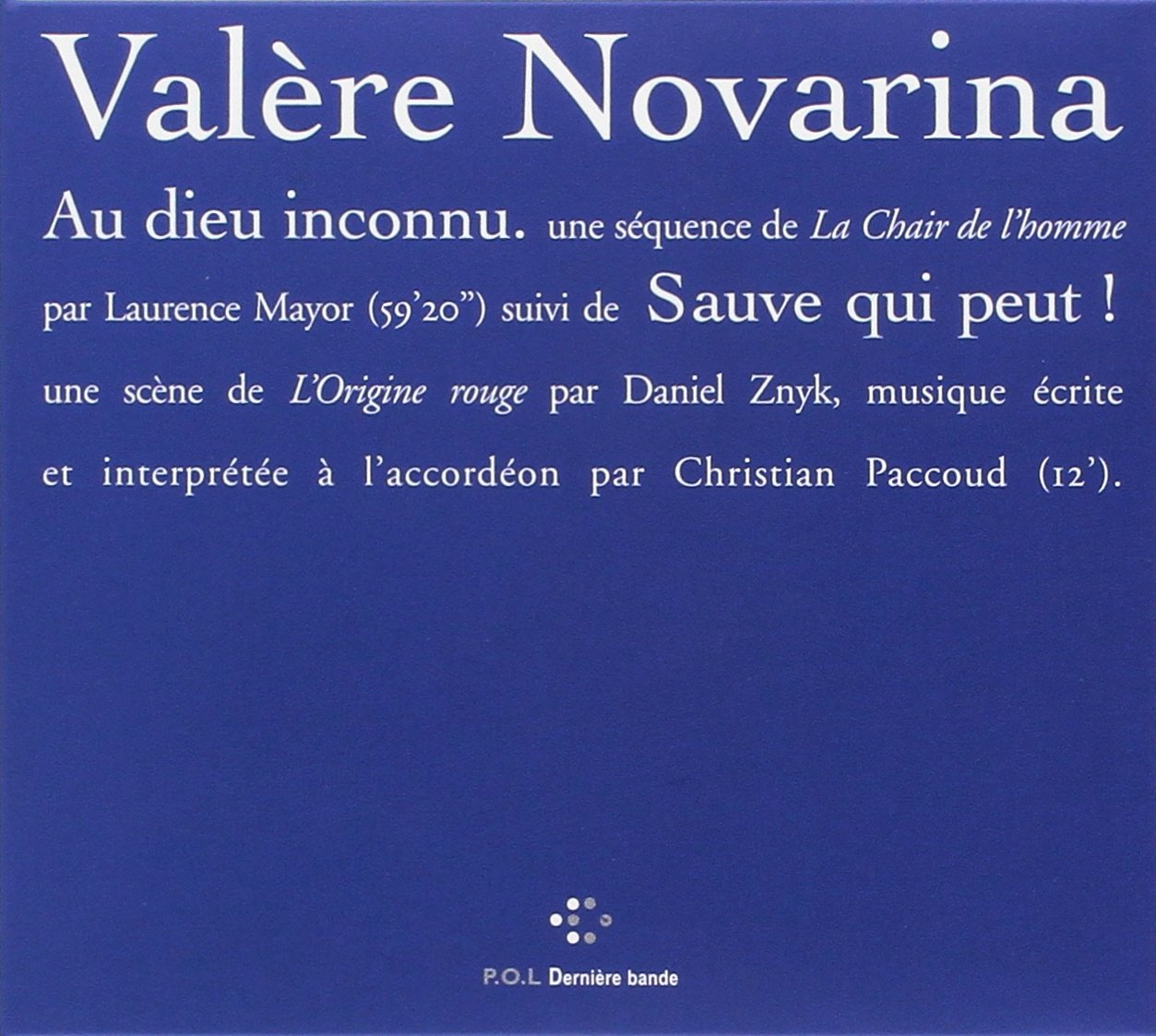Au dieu inconnu/Sauve qui peut cd