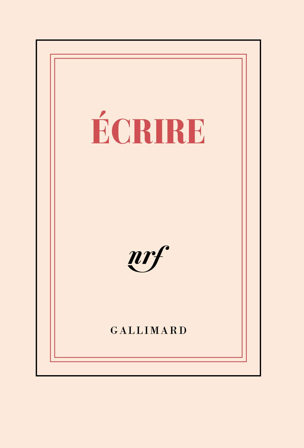 Papeterie Gallimard Carnet Poche Ligne "Ecrire" 8,5x12,5cm 144 Books