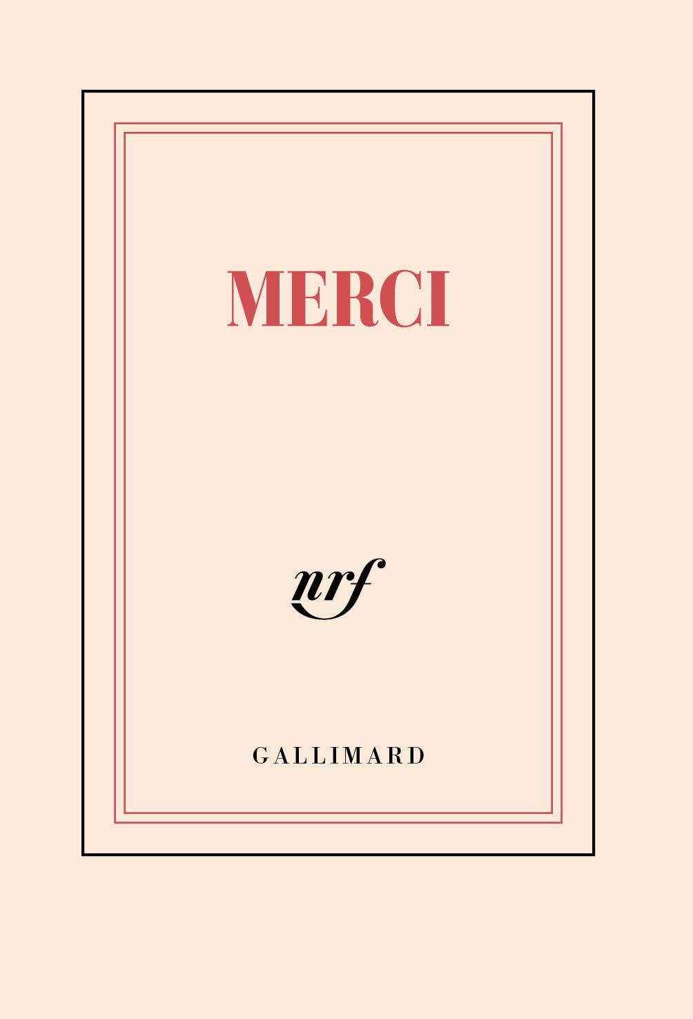 Carnet poche «Merci» (papeterie) book