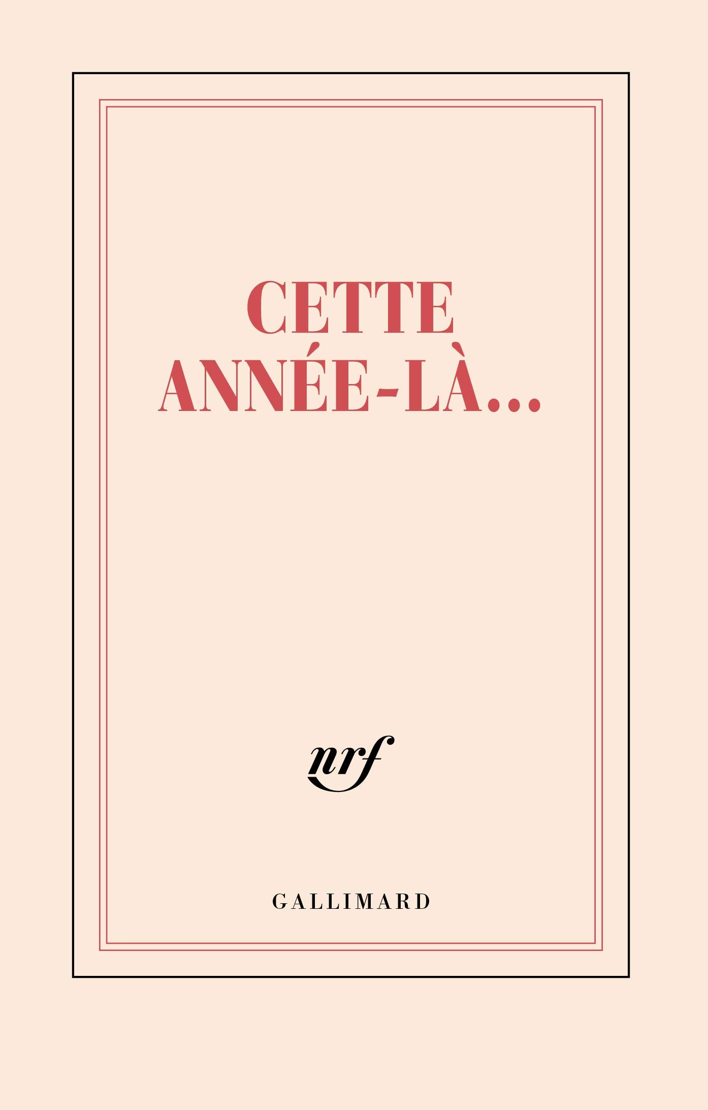 Carnet «Cette année-là» (papeterie) book