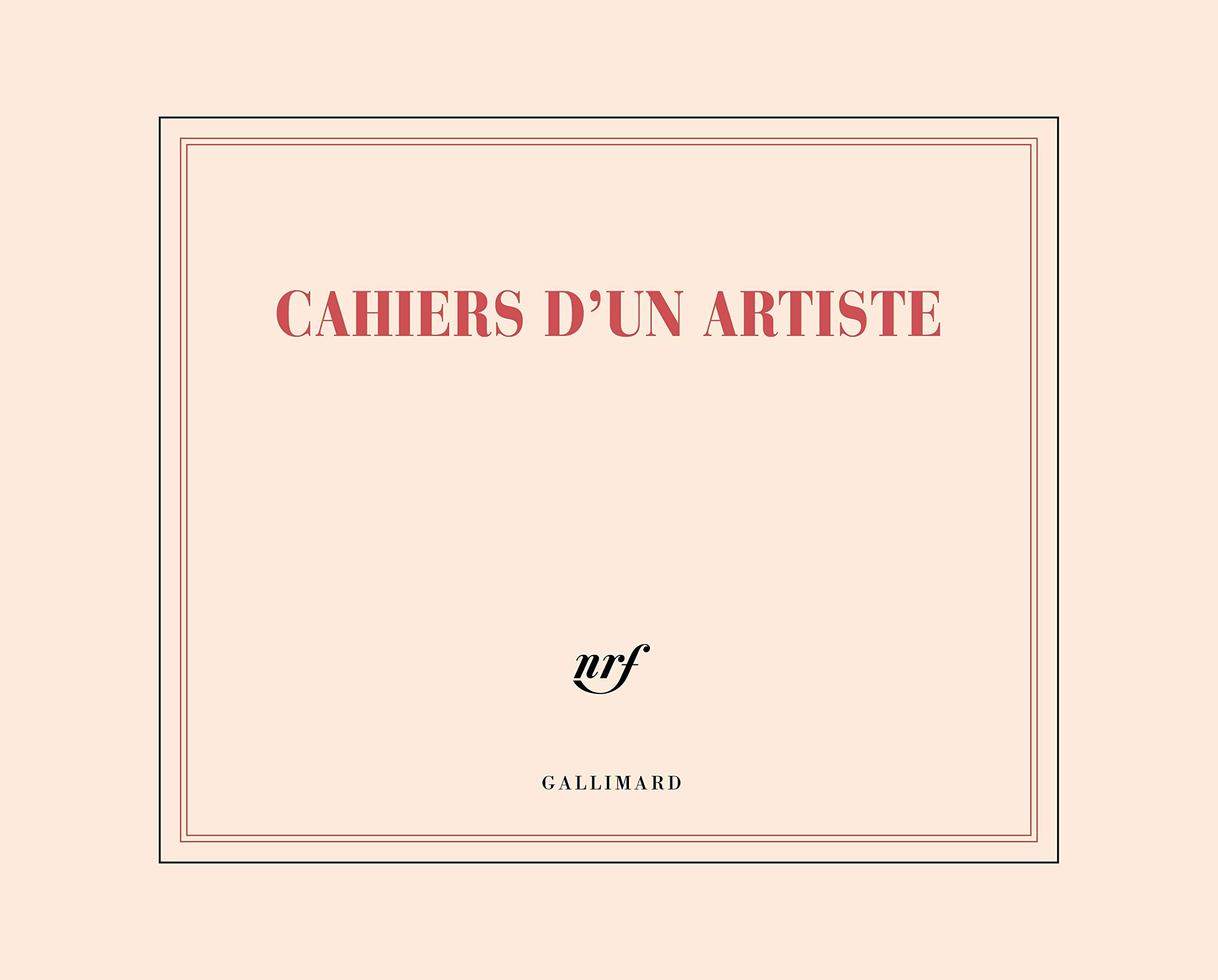 Carnet de dessin «Cahiers d’un artiste» (papeterie) book