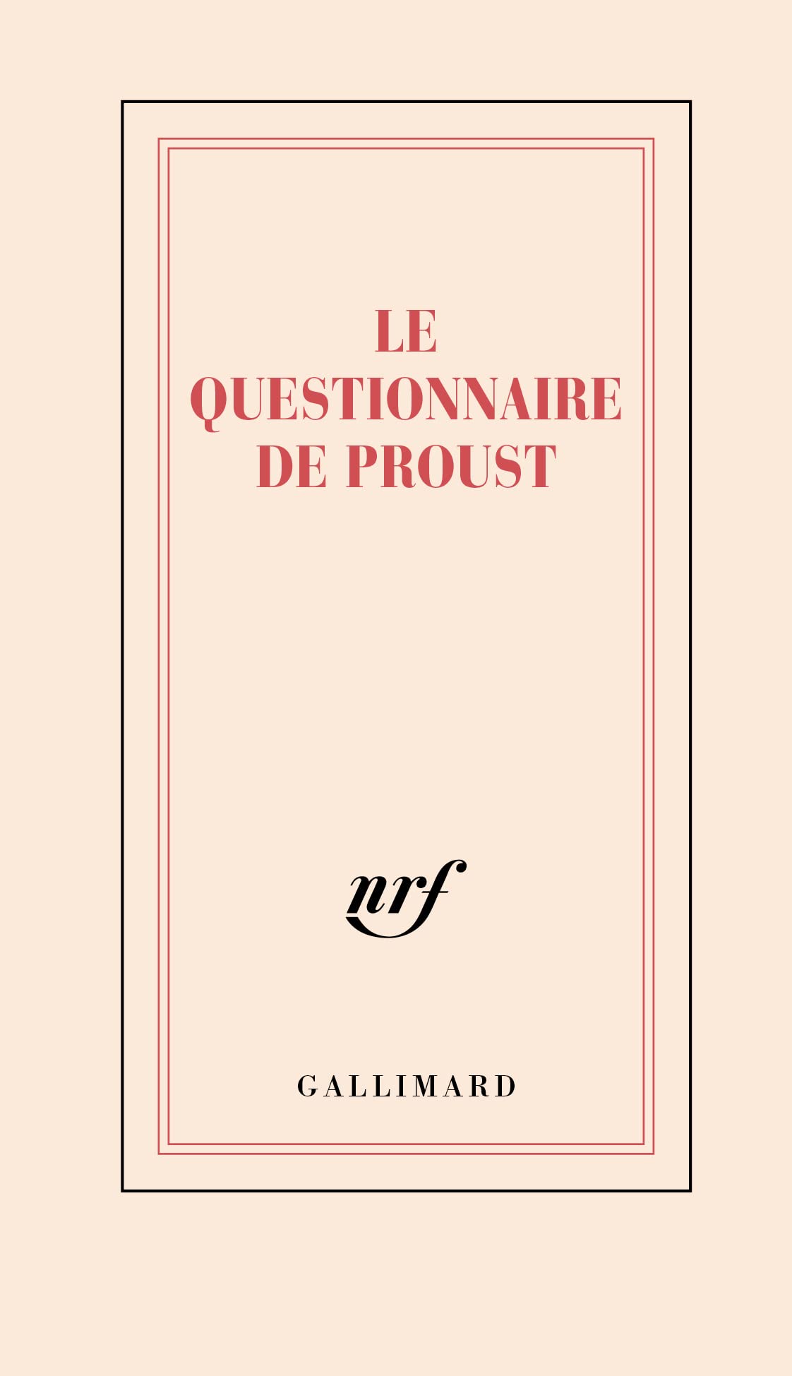 Carnet "Le questionnaire de Proust" (papeterie) Books
