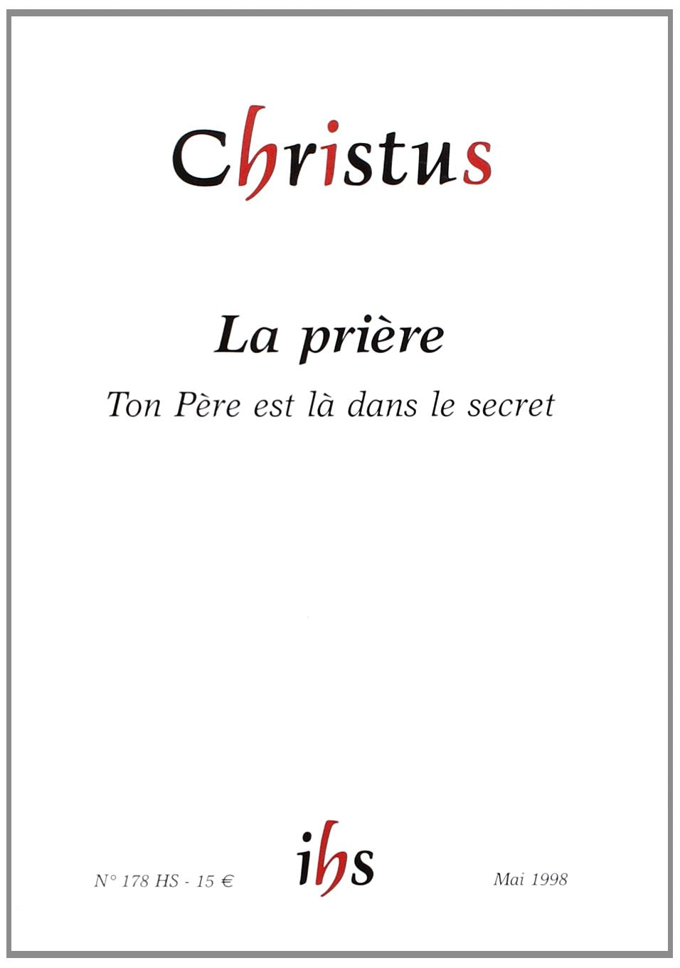 Christus hs n178 la priere Books