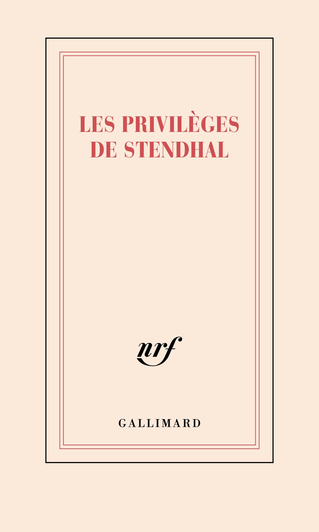 Carnet "Les privilèges de Stendhal" (papeterie) Books