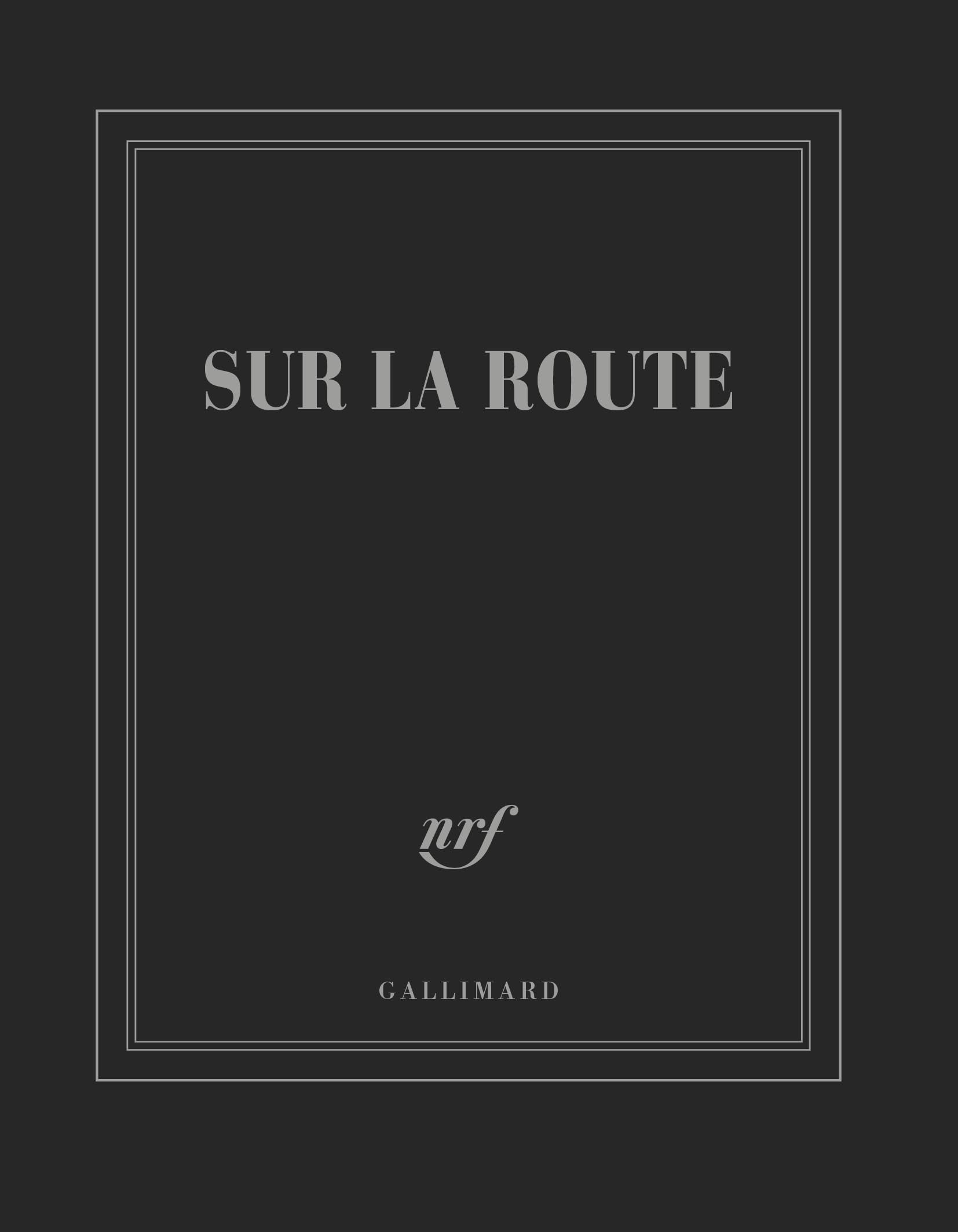 CARNET CARRE NOIR "SUR LA ROUTE" book