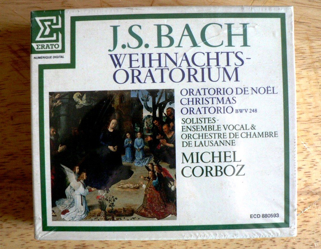 Weihnachts-Oratorium (Christmas Oratorio) / box 3cd J. S. Bach; Michel Corboz and Orchestre de chambre de Lausanne Music