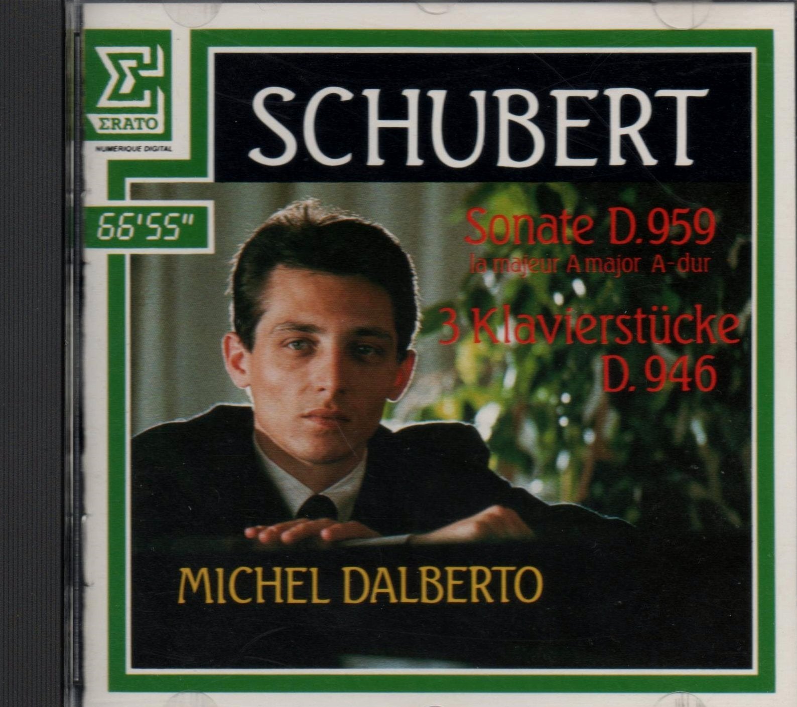 MICHEL DALBERTO sonate d.959/3 klavierstucke SCHUBERT CD 1985 Erato Music