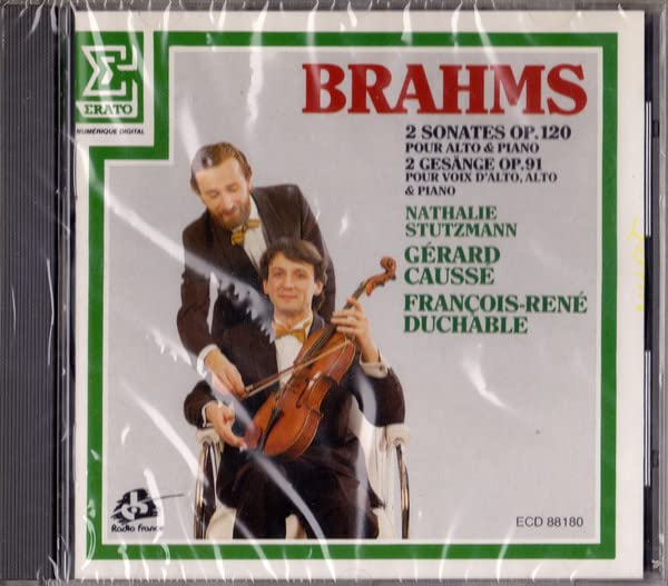 Brahms 2 Sonates Op. 120 , 2 Gesänge Op. 91 - Stutzmann. Causse, Duchable Classical