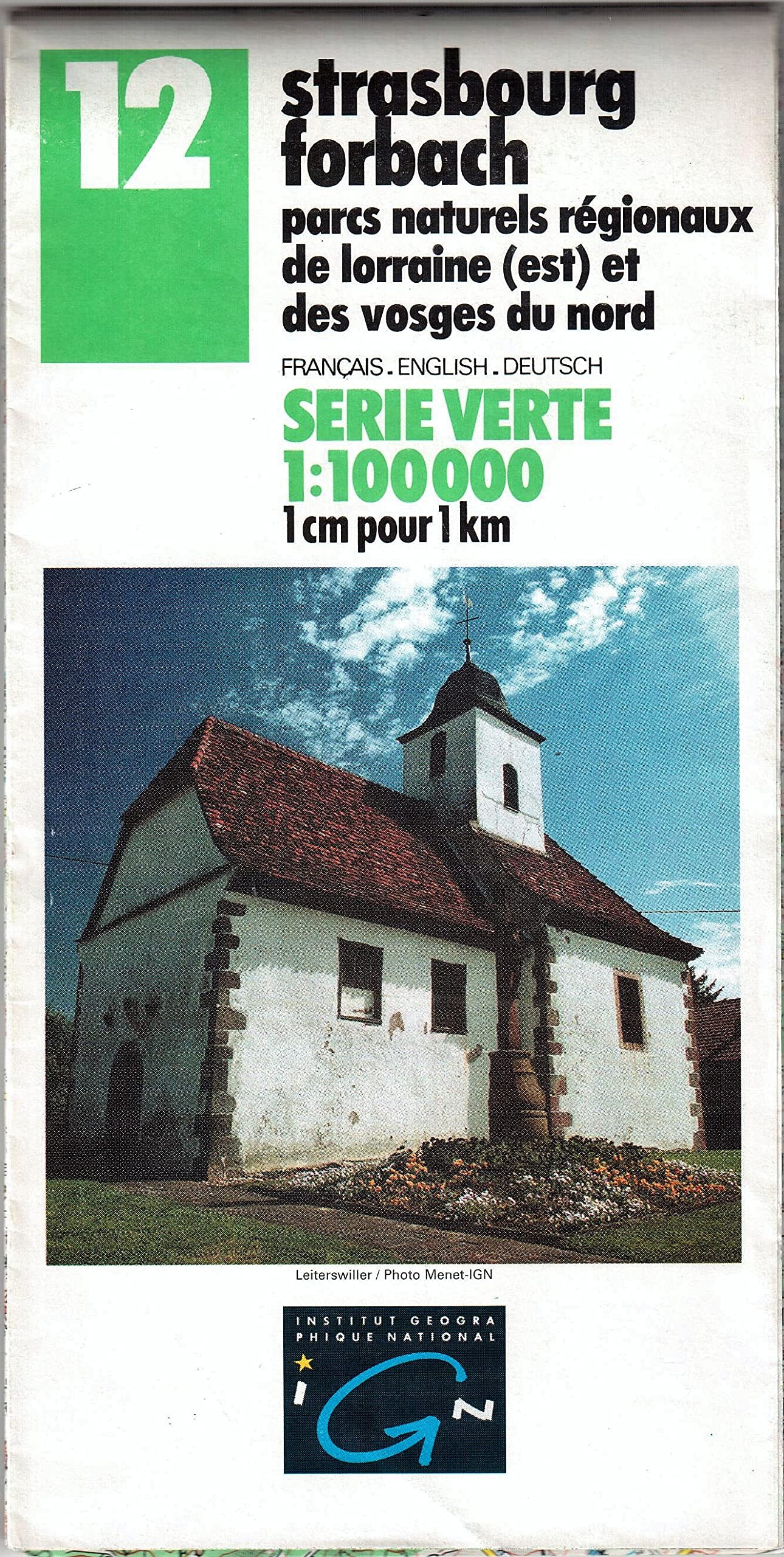 Strasbourg 1 : 100000 serie verte carte no 12 Books