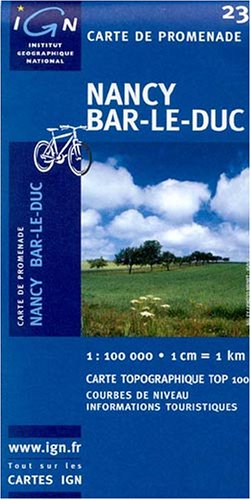 Carte touristique : Nancy - Bar-le-Duc Leisure, Home & Garden